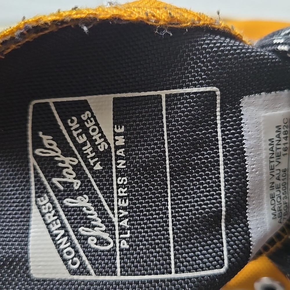 Converse All Star High-Top Sneakers in Tumeric Gold - Picture 8 of 10